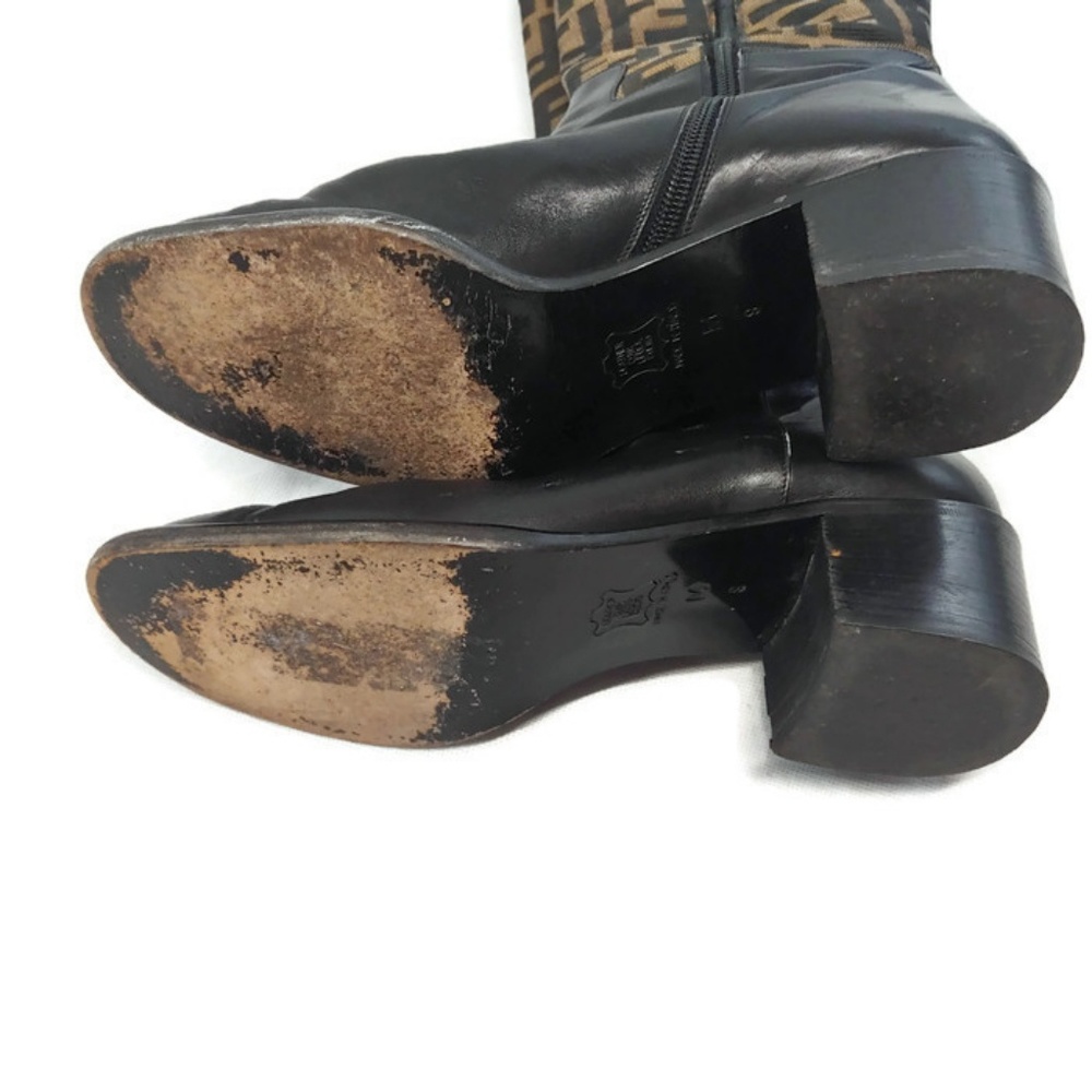 Fendi Boots Zucca Print Size 6 *Condition Issues** - Picture 5 of 8